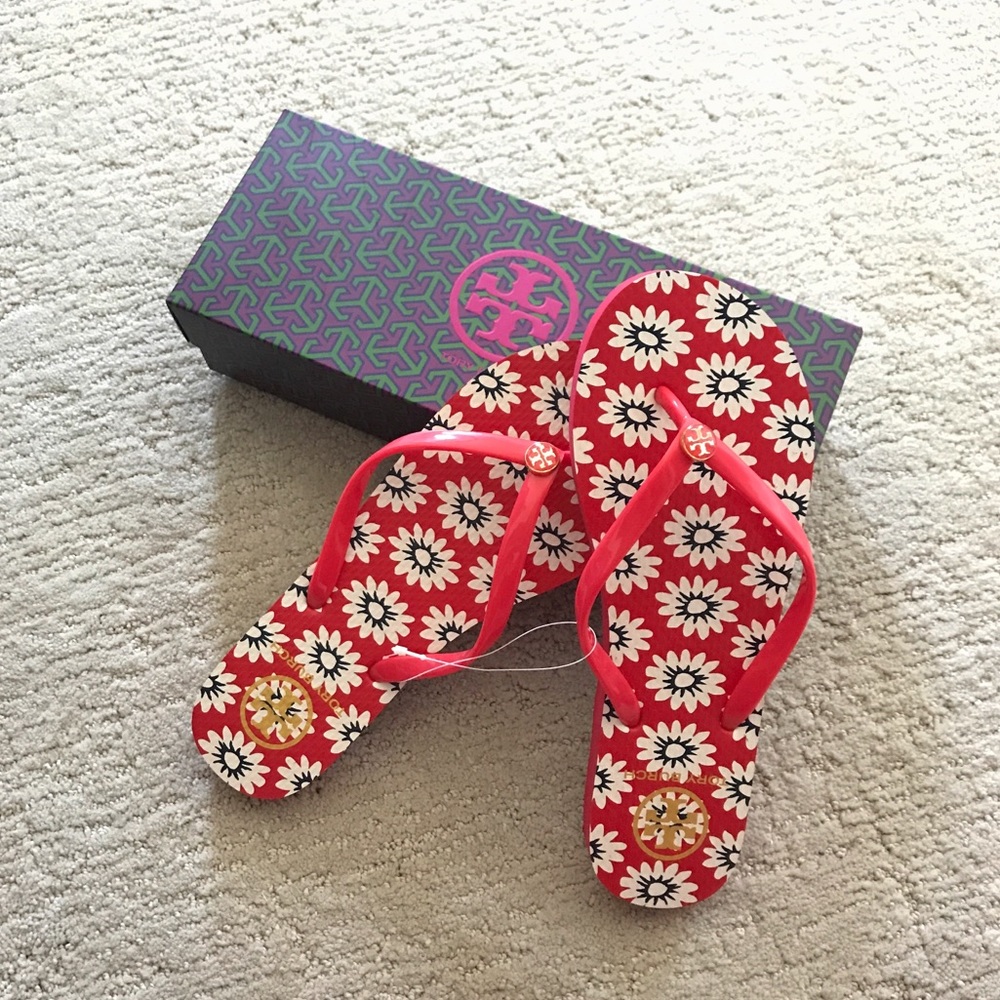 Tory Burch flip-flops brand new!!